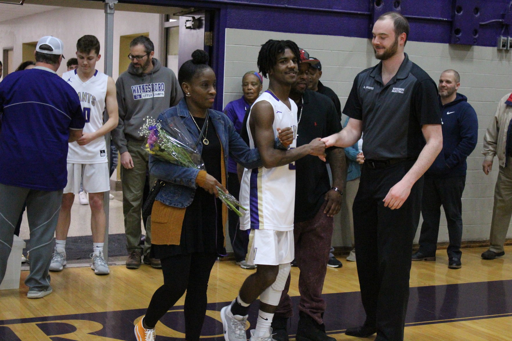 Waynesboro boys basketball senior night